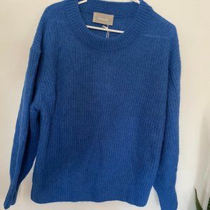 NWT Royal Blue Oversized Alpaca Sweater